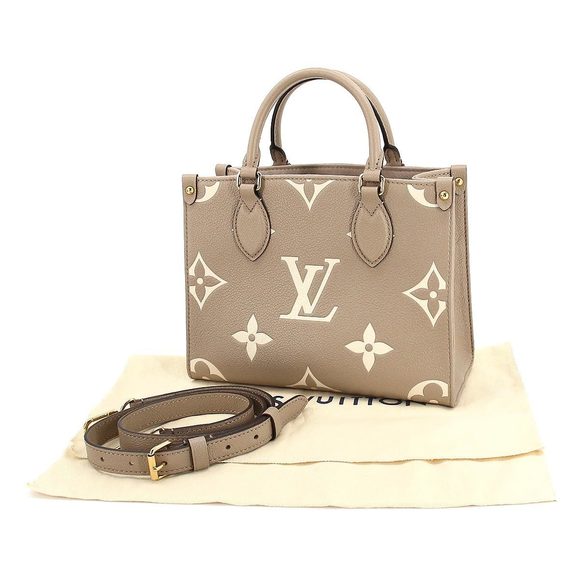 Louis Vuitton Bicolor Monogram Emplant Onthego PM Tourtrail Claim Crème - Picture 7 of 8